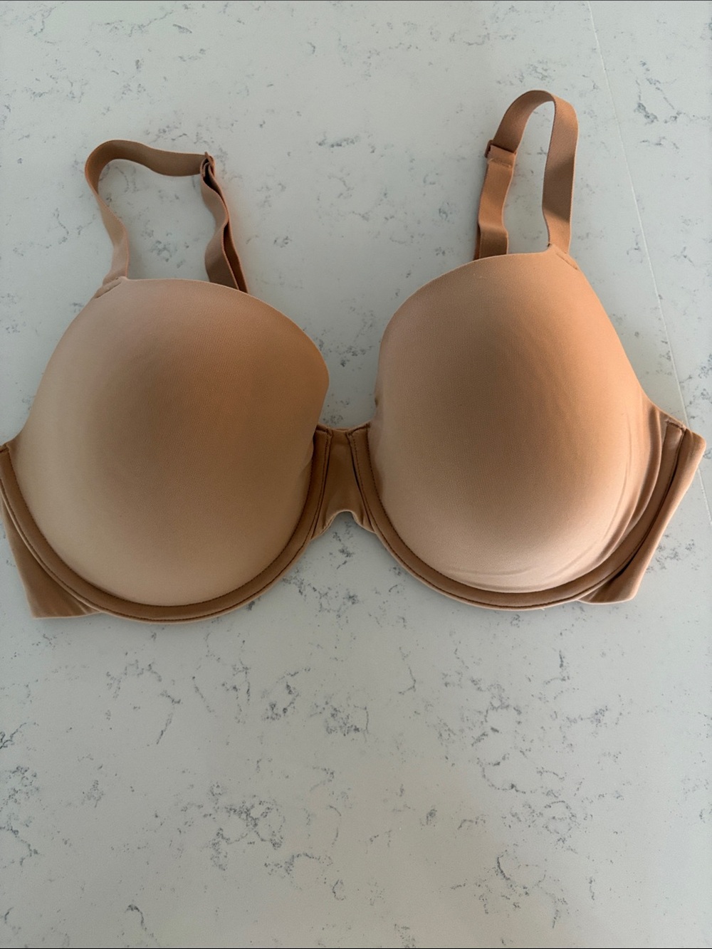 Nude Full-Coverage T-Shirt Bra - Seamless Support 36D